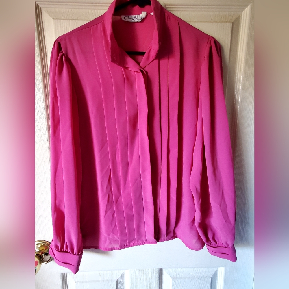 CHAUS LONG SLEEVE BLOUSE